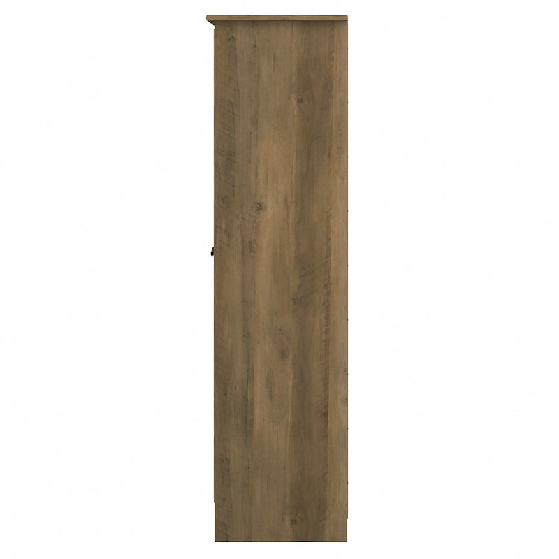 Meuble de rangement haut Cabot Espresso Oak avec portes – 31,38 long. x 16,30 larg. x 61,14 haut.