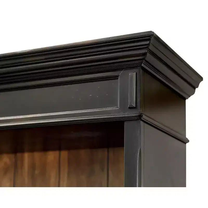 Bibliothèque ouverte Hartford 78 po, brun - Martin Furniture : Rangement en bois à 5 étagères, arche supérieure