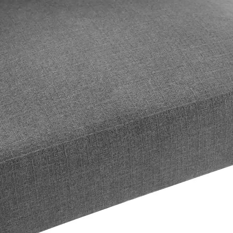Fauteuil d'appoint rembourré du milieu du siècle avec cadre en bois massif, gris, blanc, bleu